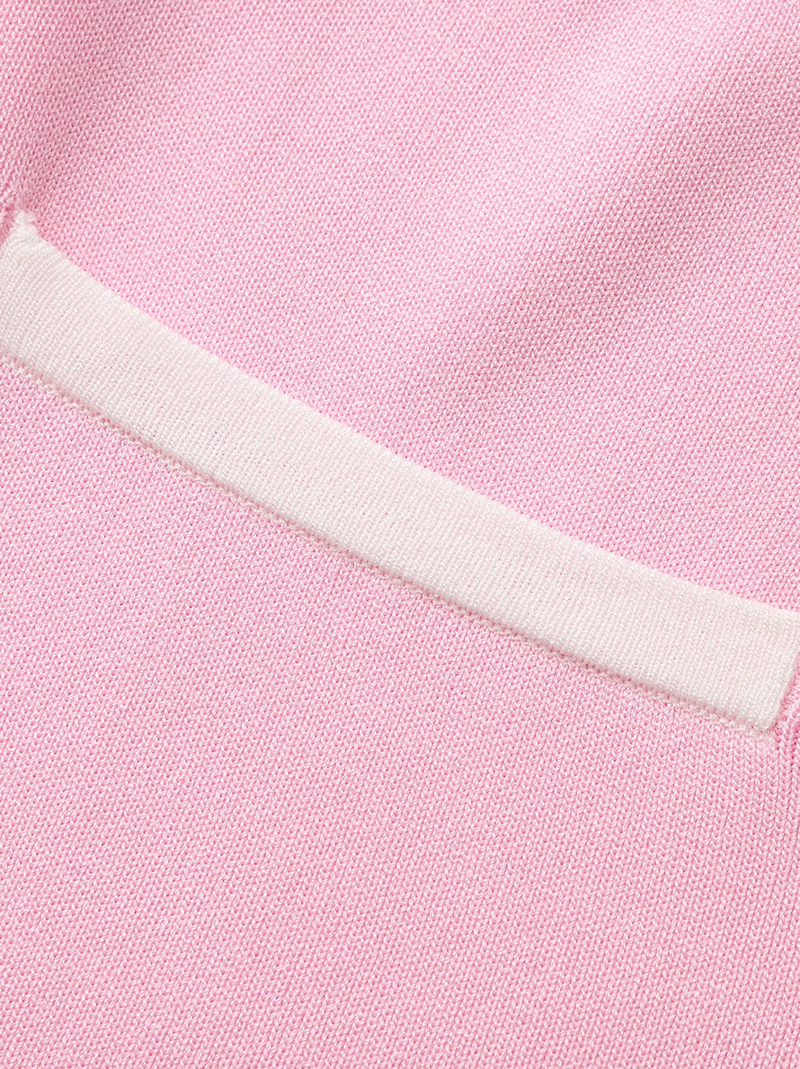 Wilhelmina Contrast A-Line Pink Skirt