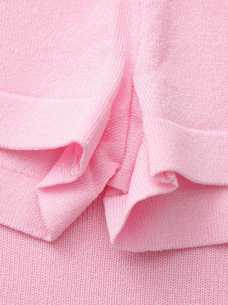 Wilhelmina Contrast A-Line Pink Skirt