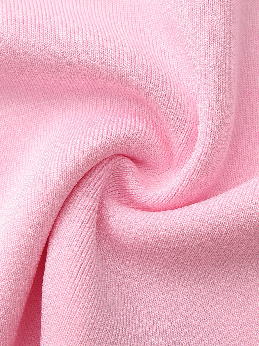 Wilhelmina Contrast A-Line Pink Skirt