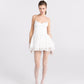 Veronica Backless Mini Dress (White)