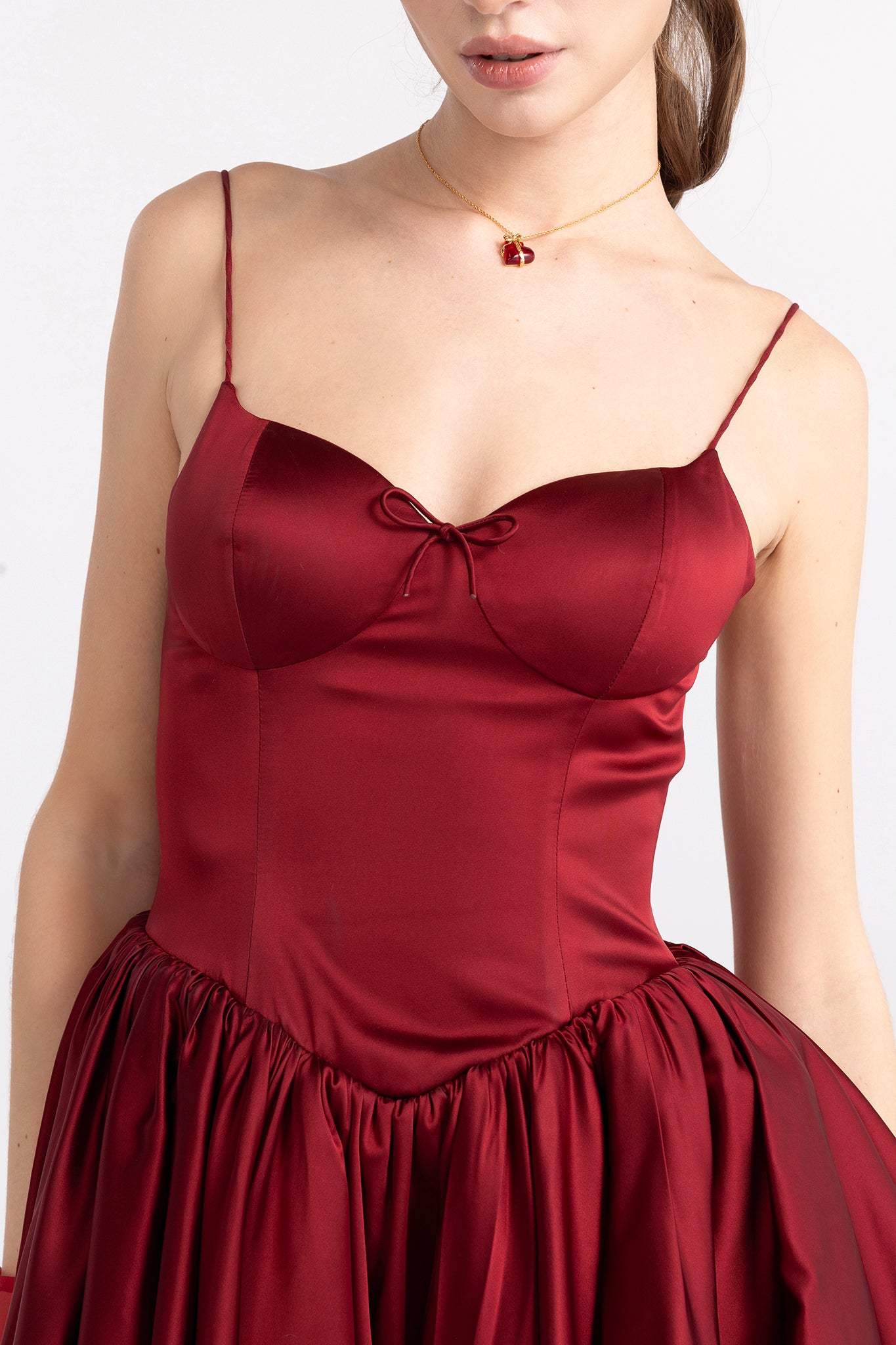 Veronica Backless Mini Dress (Red)