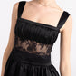Naomi Lace Satin Mini Dress