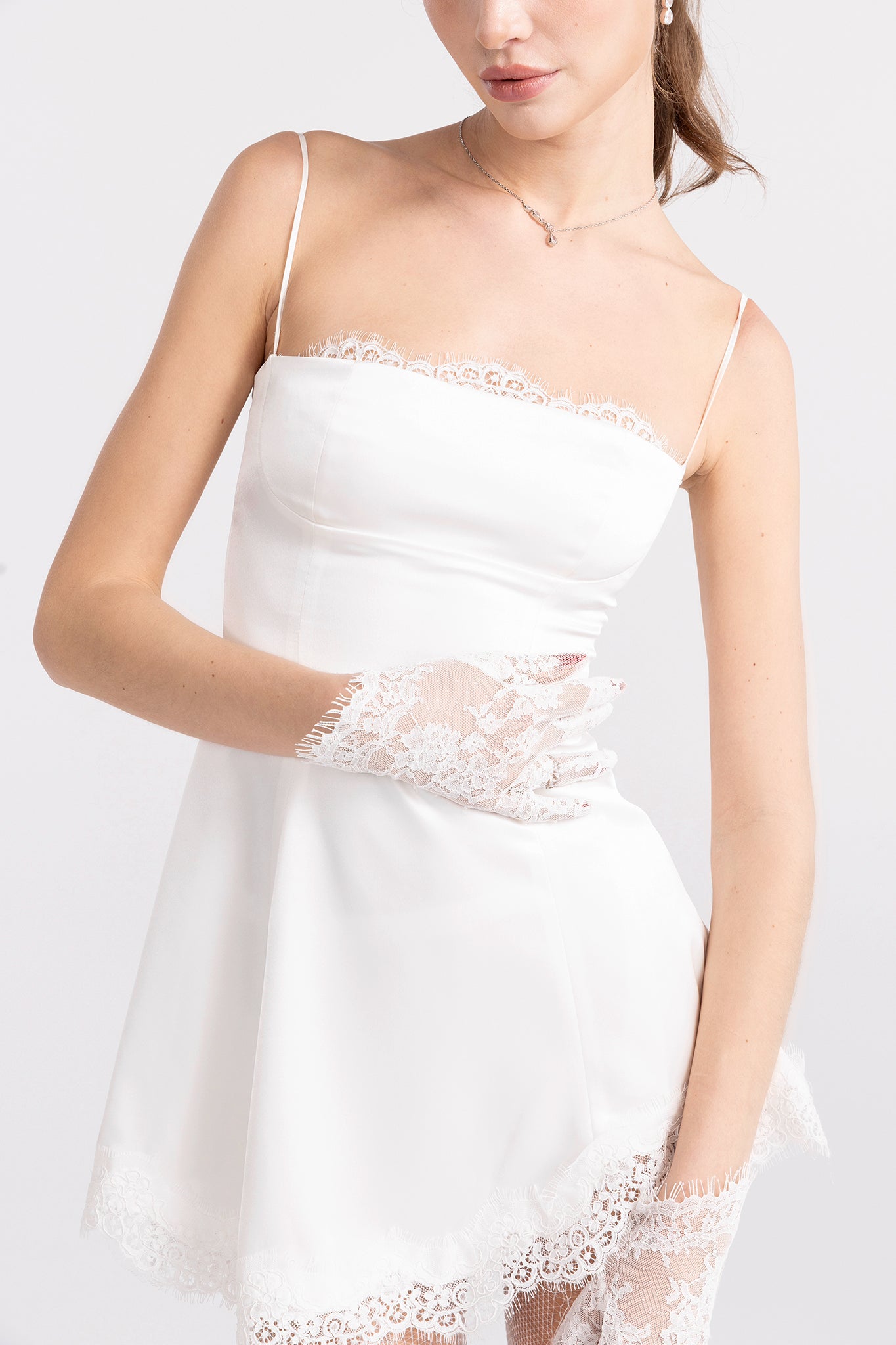 Marilyn Satin Mini Dress