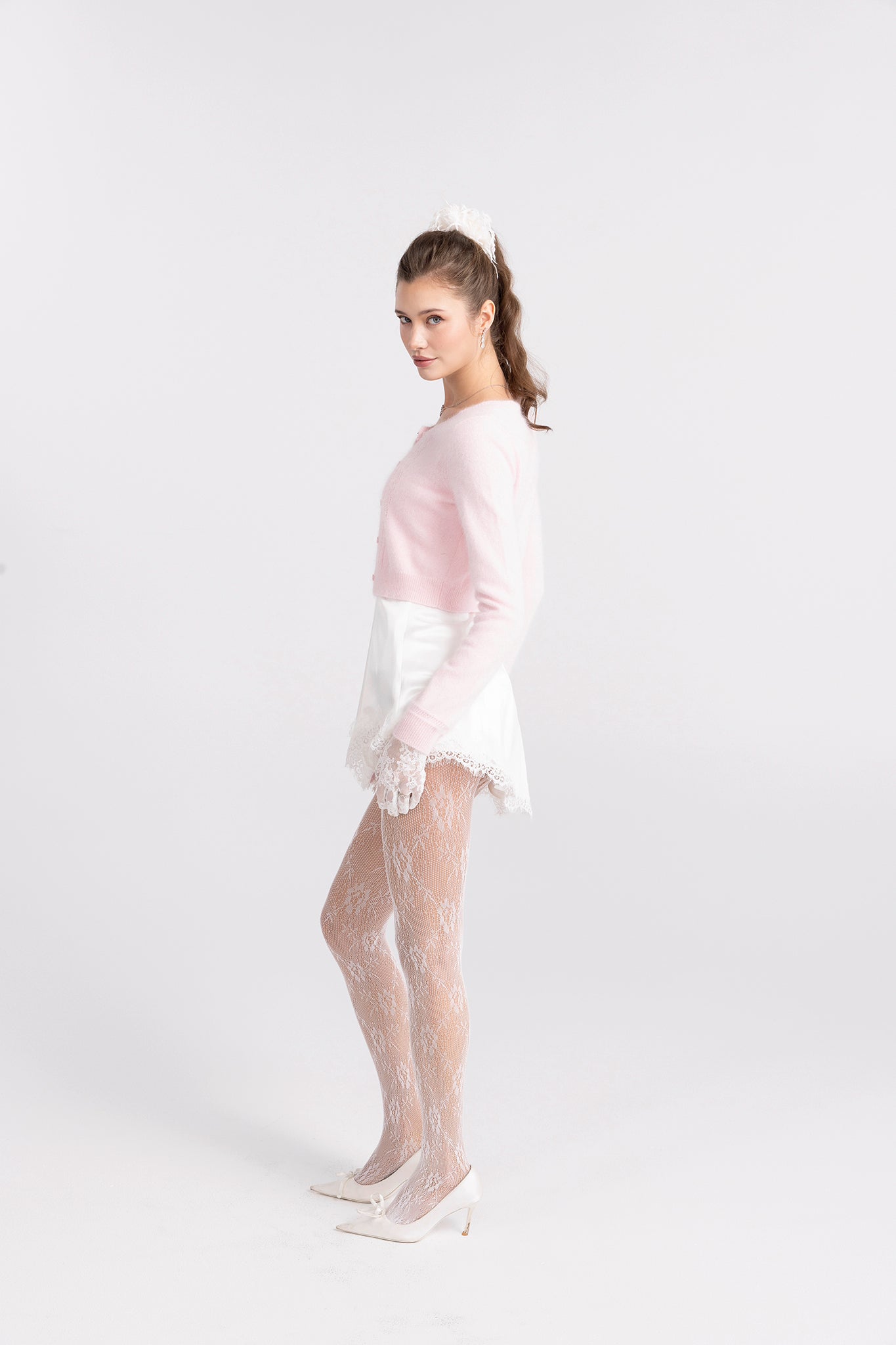 Mirabelle Knitted Cardigan (Pink)