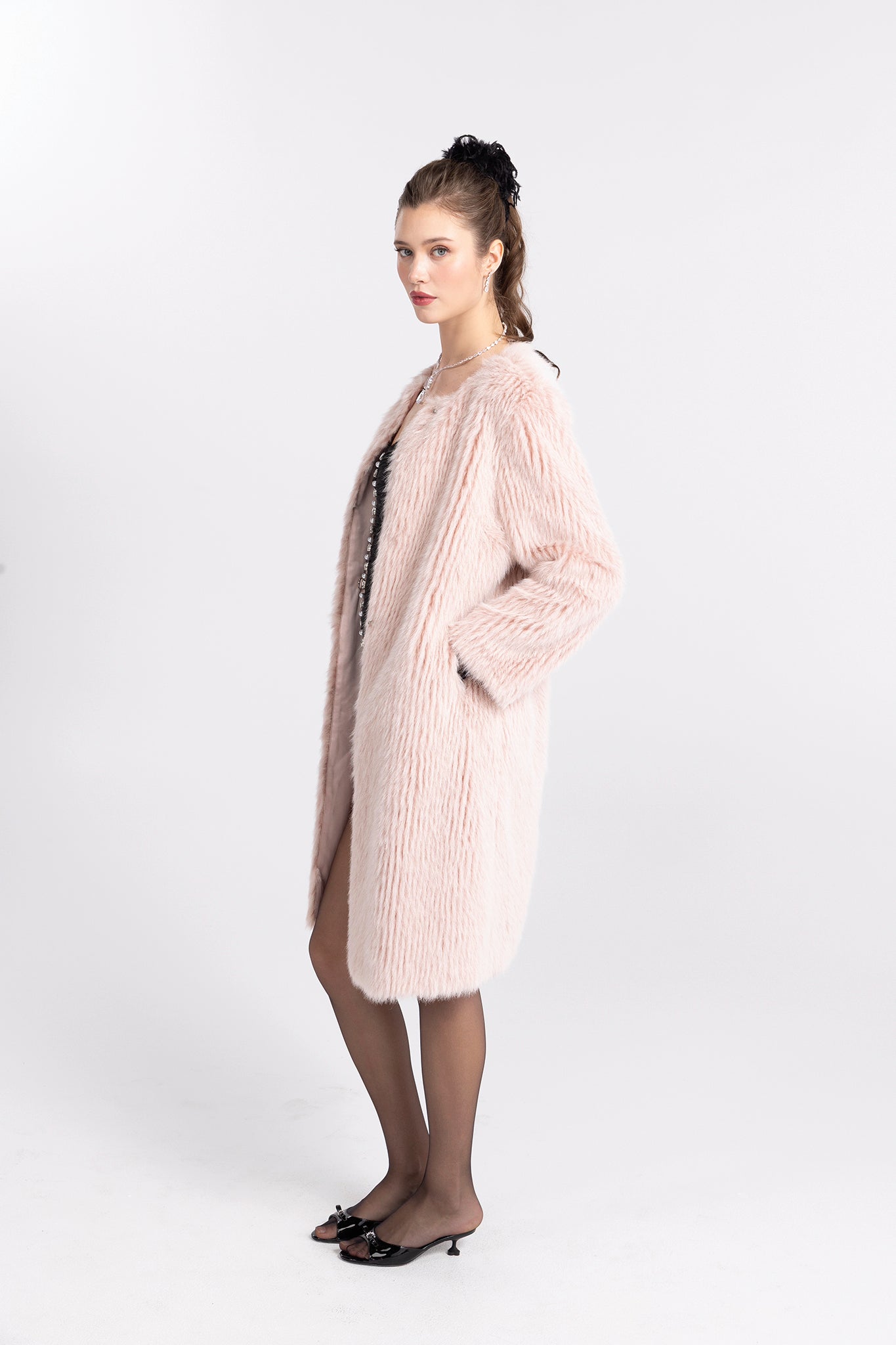 J'adore Faux Fur Long Coat | Eco-Friendly Luxury Outerwear – Nana