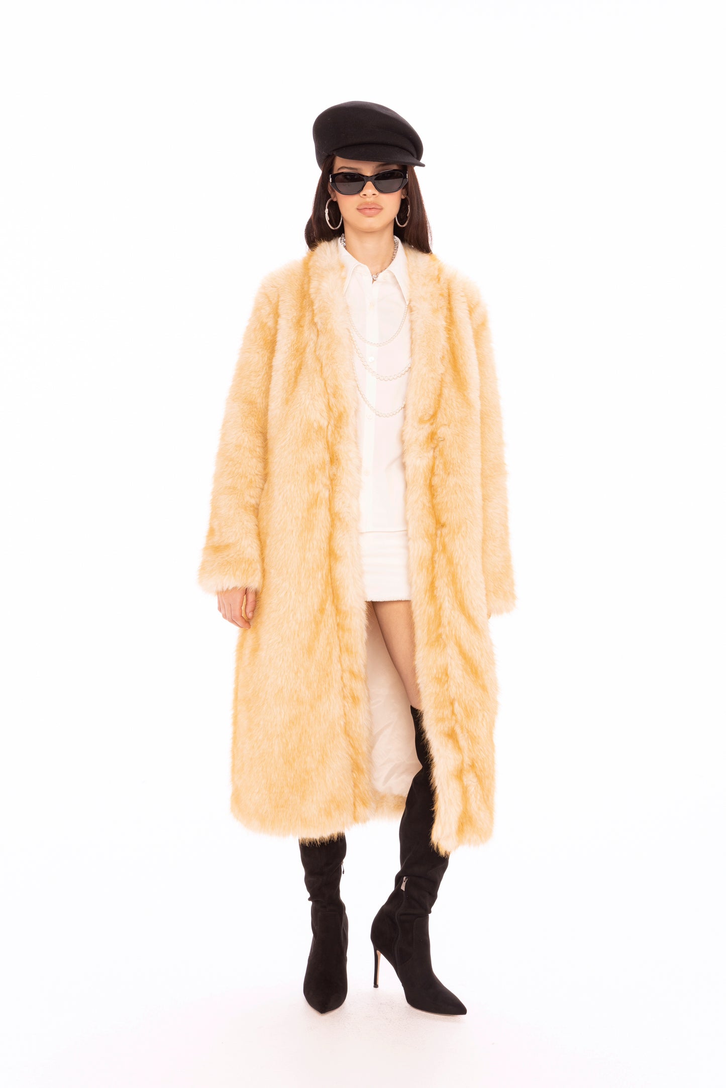 Isolde Faux Fur Long Coat