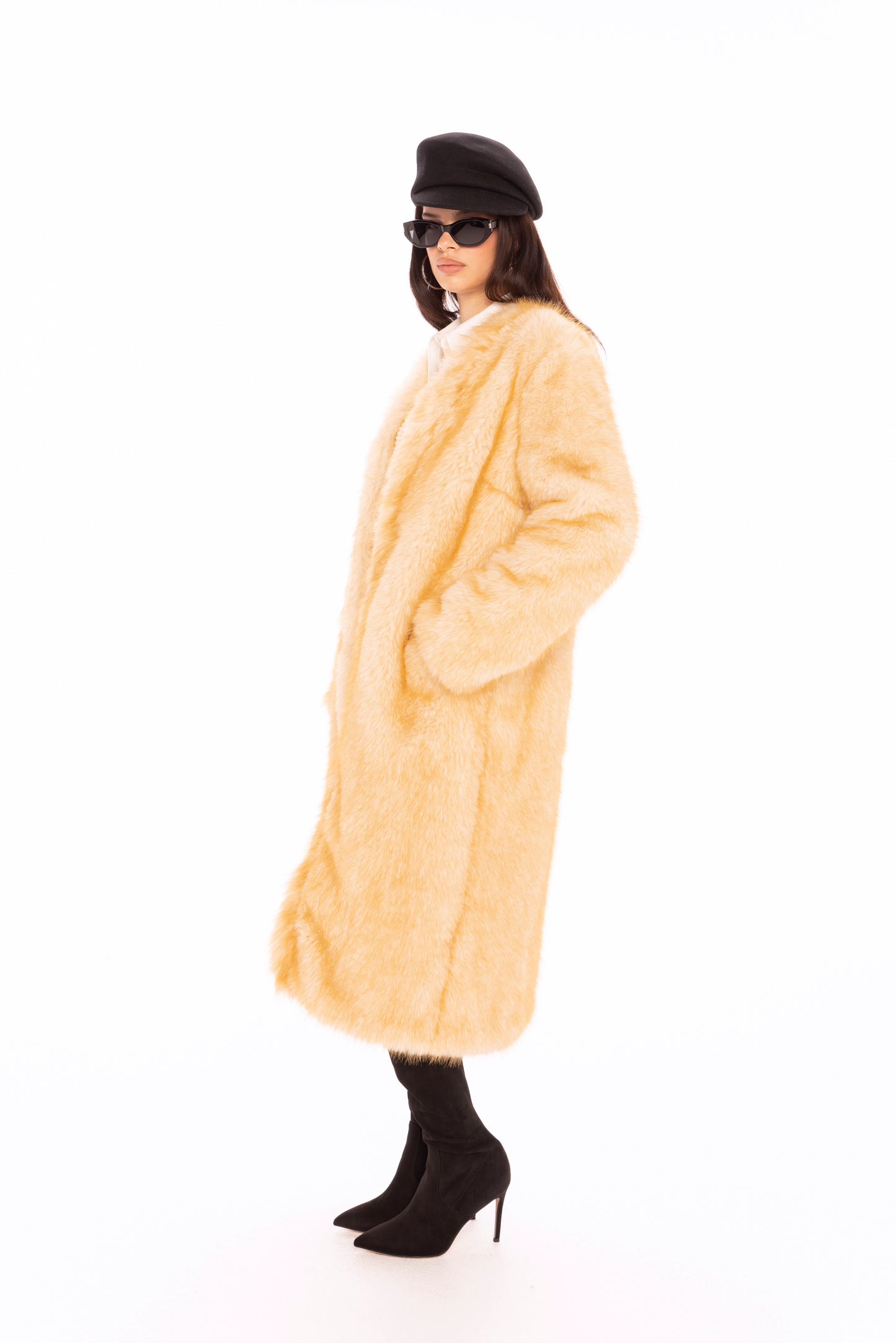 Isolde Faux Fur Long Coat