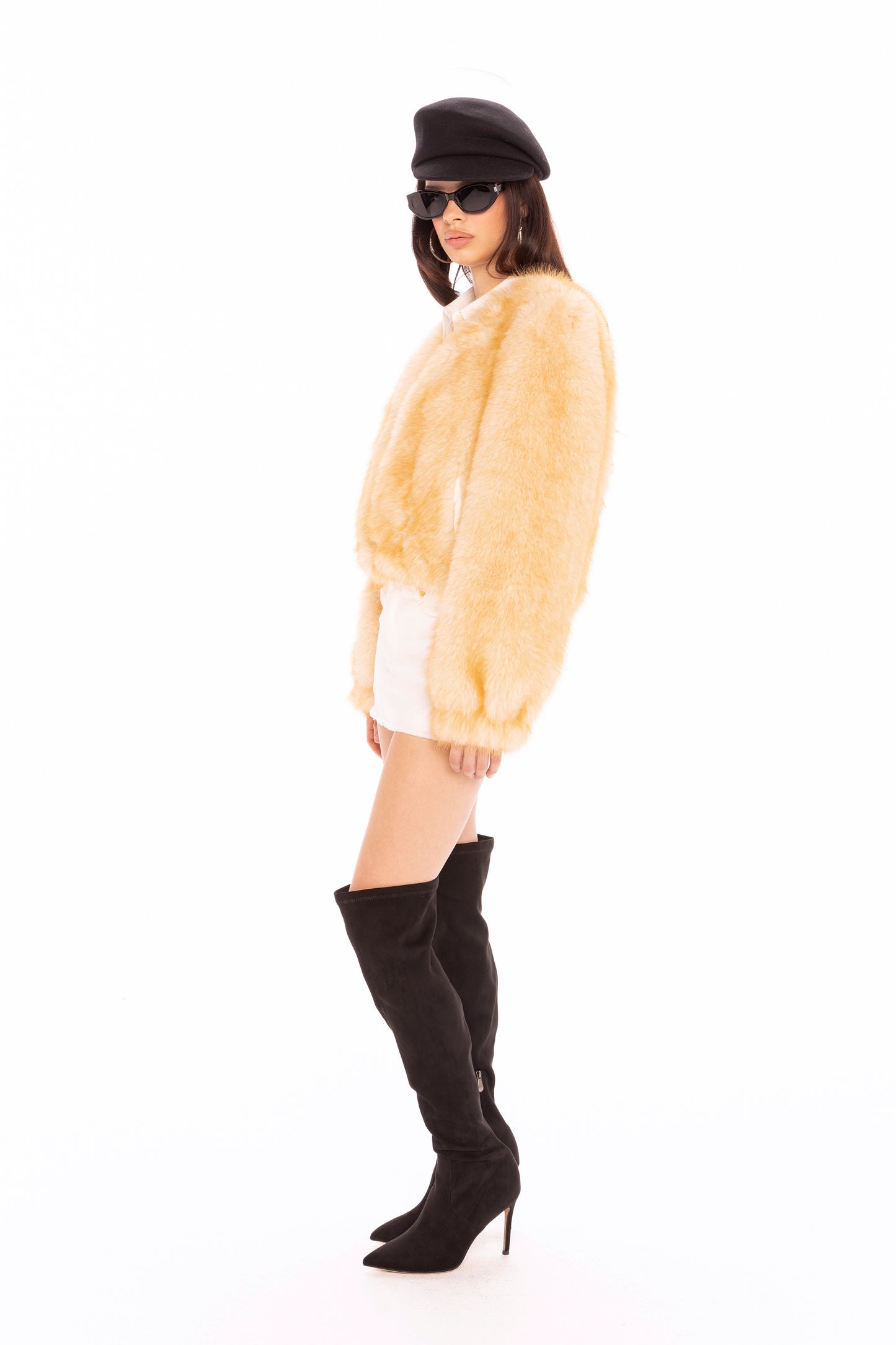 Lavinia Short Faux Fur Jacket
