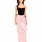 Amor Strapless Velvet Maxi Dress