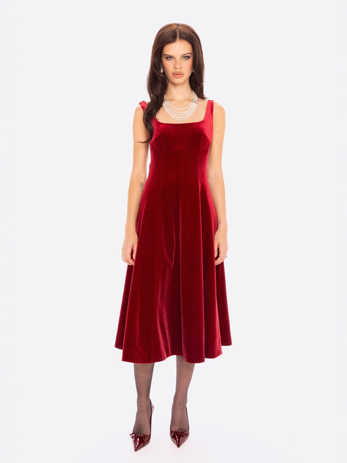 Simone Velvet Dress: Red Mini Dress for Cocktail Party | Nana Jacqueline Simone Velvet Dress: Red Mini Dress for Cocktail Party | Nana Jacqueline