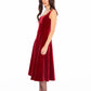 Eleanora Velvet Maxi Dress (Red)
