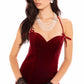Althea Velvet Maxi Dress (Red)