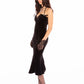 Althea Velvet Maxi Dress (Black)