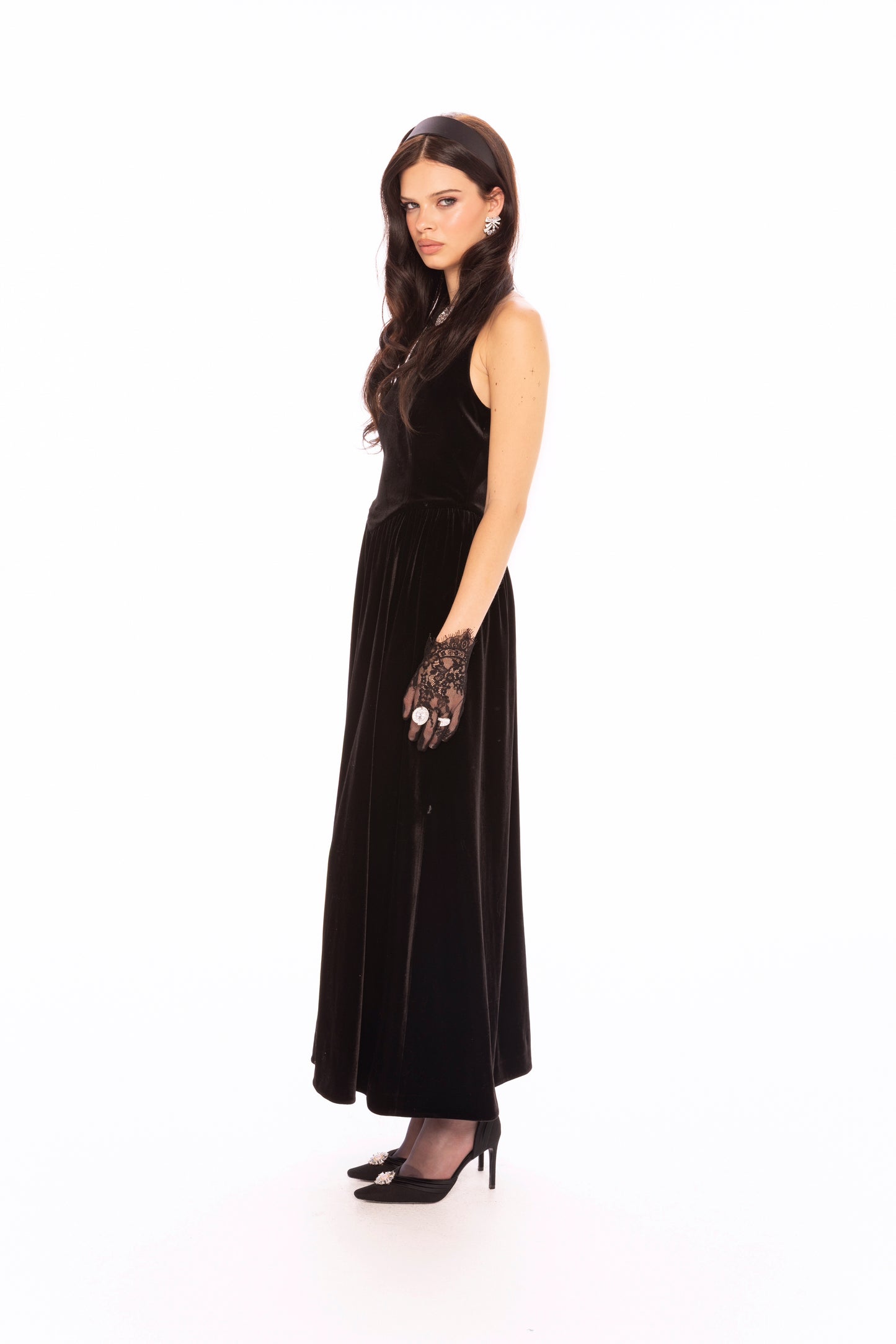 Sabine Velvet Maxi Dress