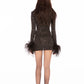 Margot Feather Mini Dress