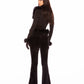 Viola Feather Top (Black)
