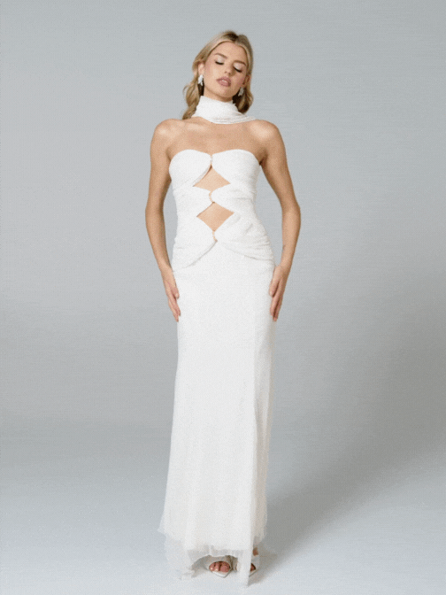 Mariah Dress: White Maxi Dress for Bridal Shower | Nana Jacqueline Mariah Dress: White Maxi Dress for Bridal Shower | Nana Jacqueline