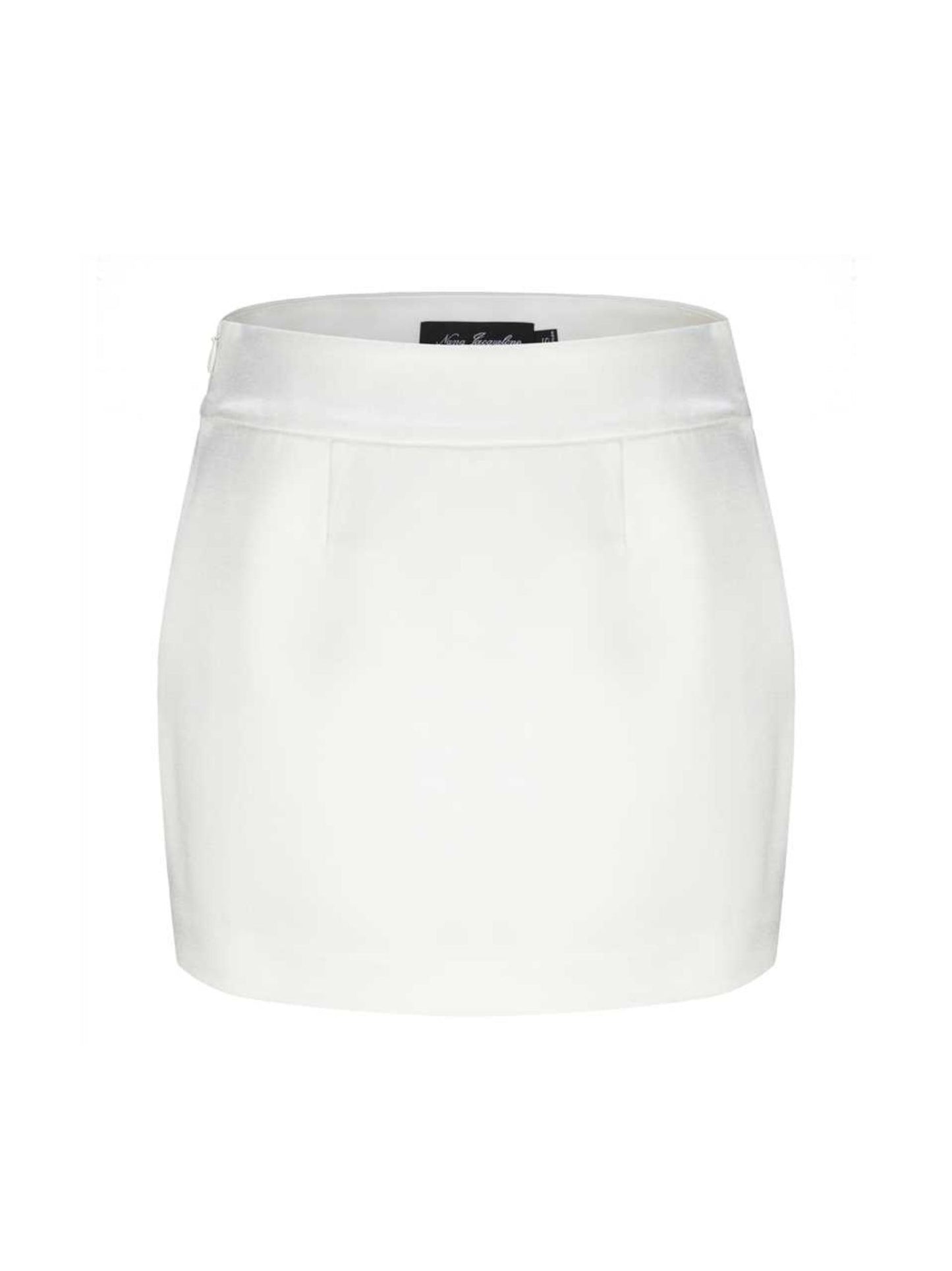 Emilia Satin Skirt (White)