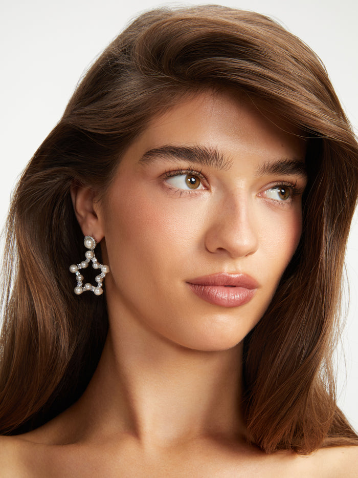 Giselle Open Star Earrings, product image 2 of 6