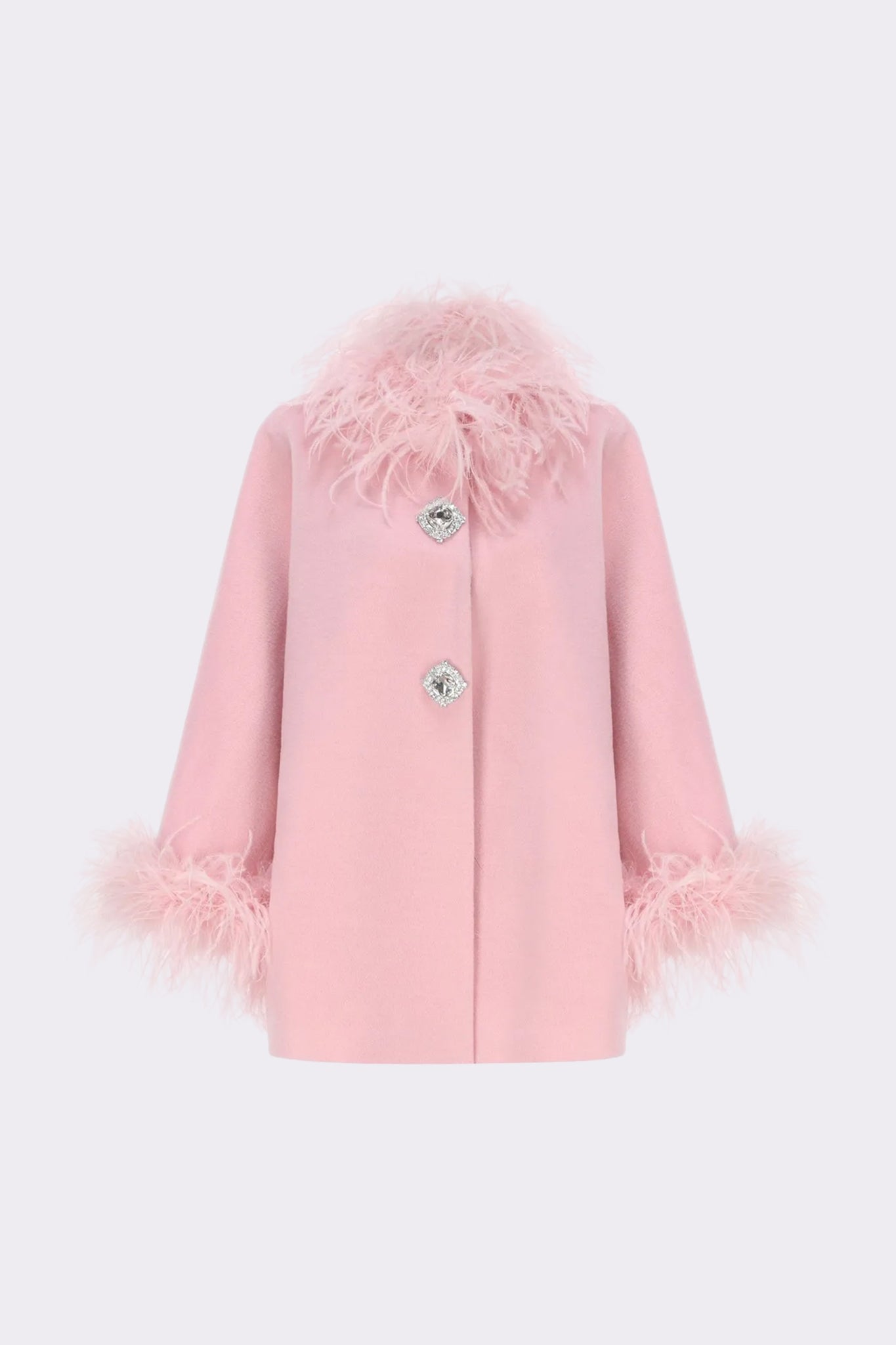 Angelica Feather Coat (Pink)