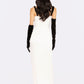 Grace Bow Maxi Dress (White)