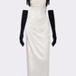 Grace Bow Maxi Dress (White)