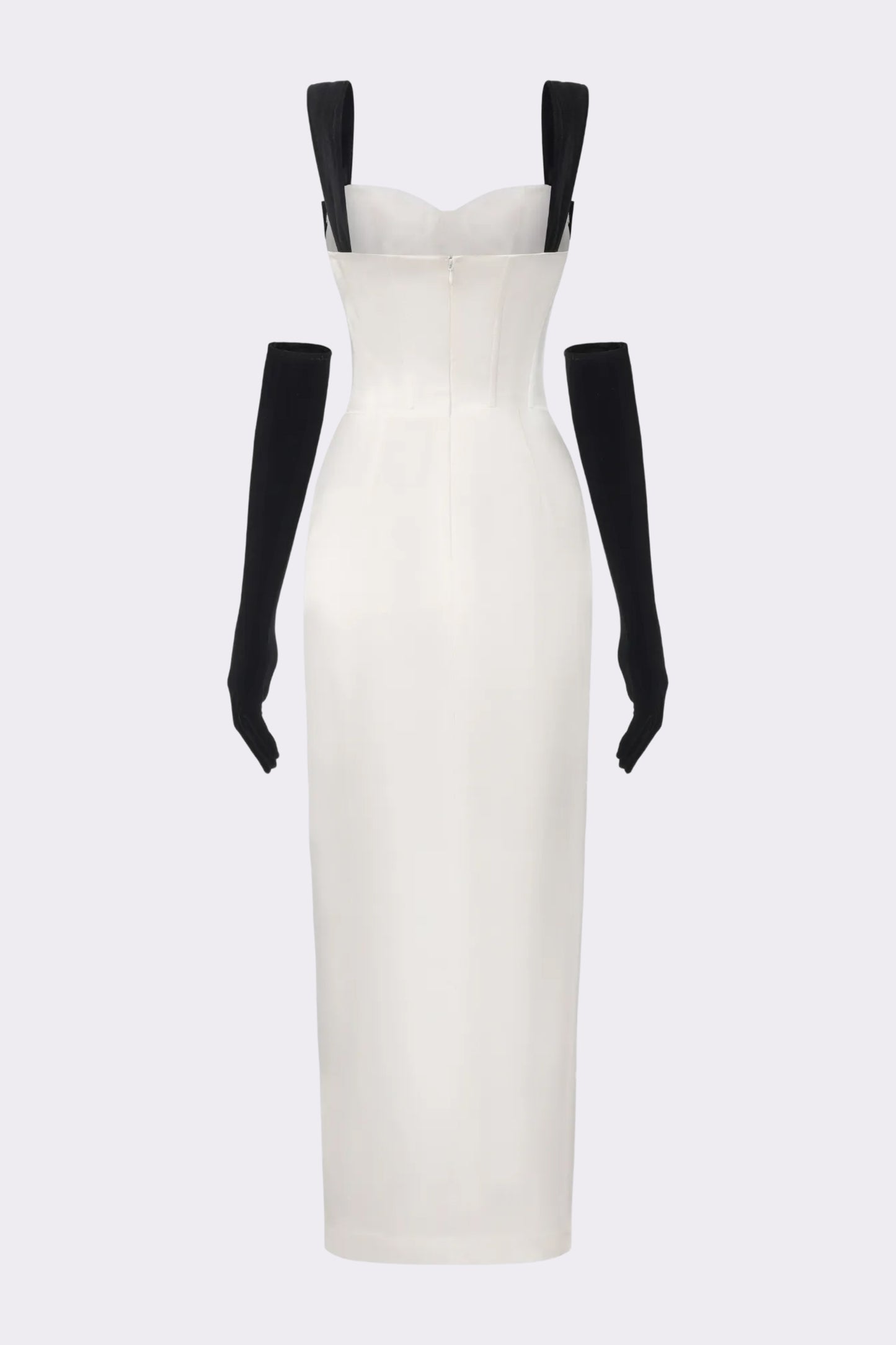 Grace Bow Maxi Dress (White)