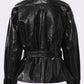 Isabella Vegan Leather Jacket (Black)