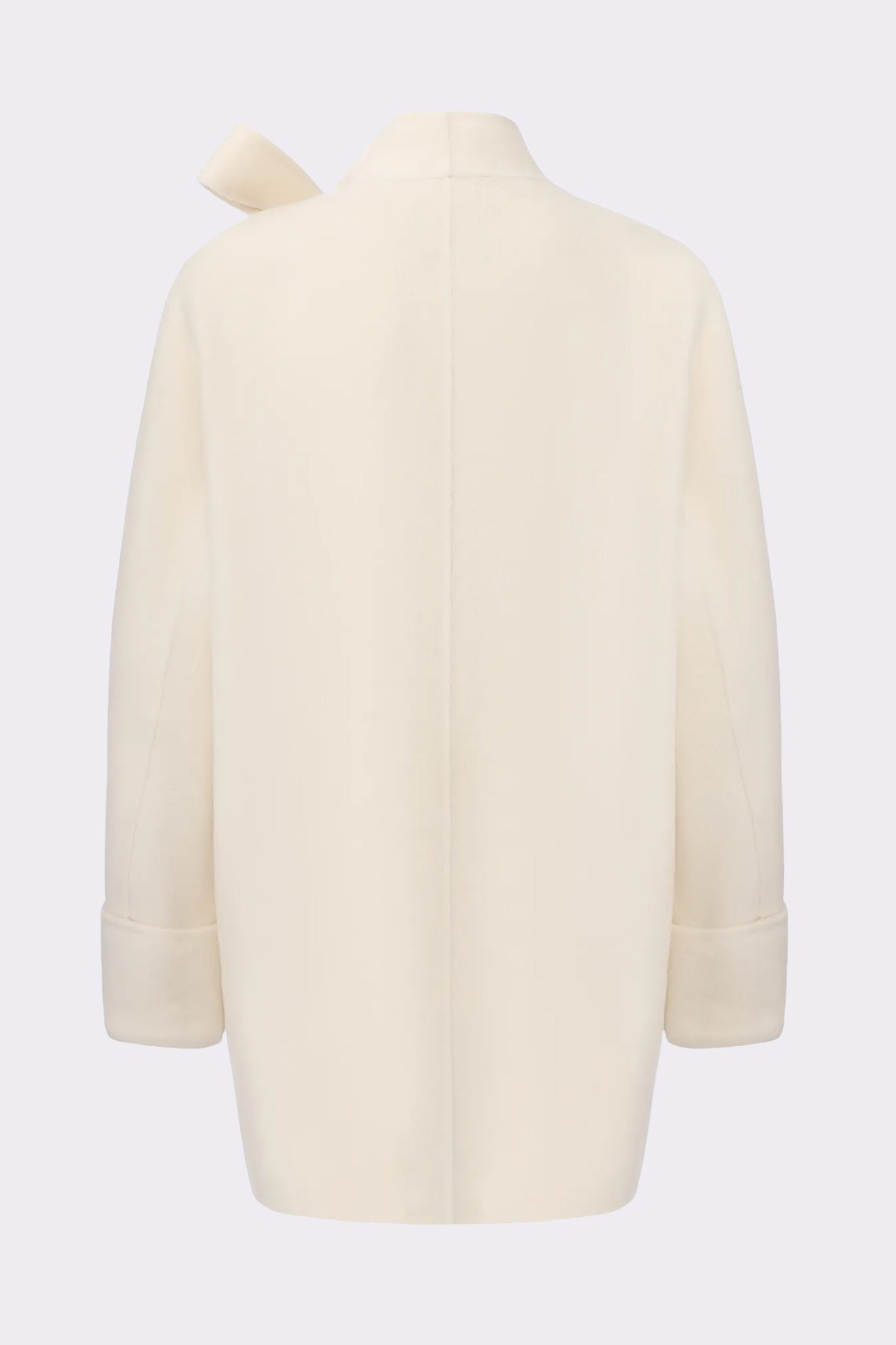Juliette Cocoon Coat: White Coat for Winter Wedding Guest | Nana
