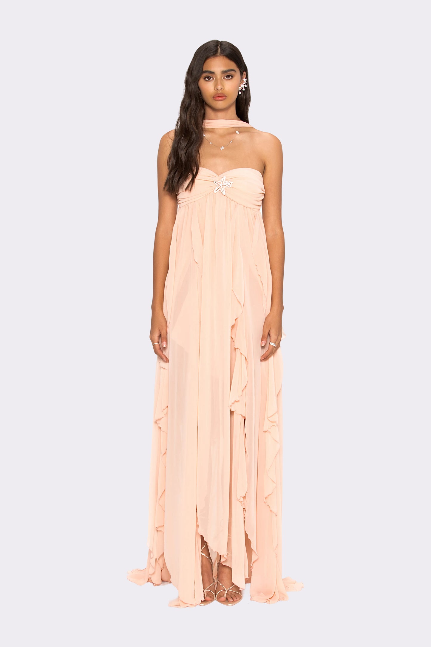 Mariah Dress (Peach)