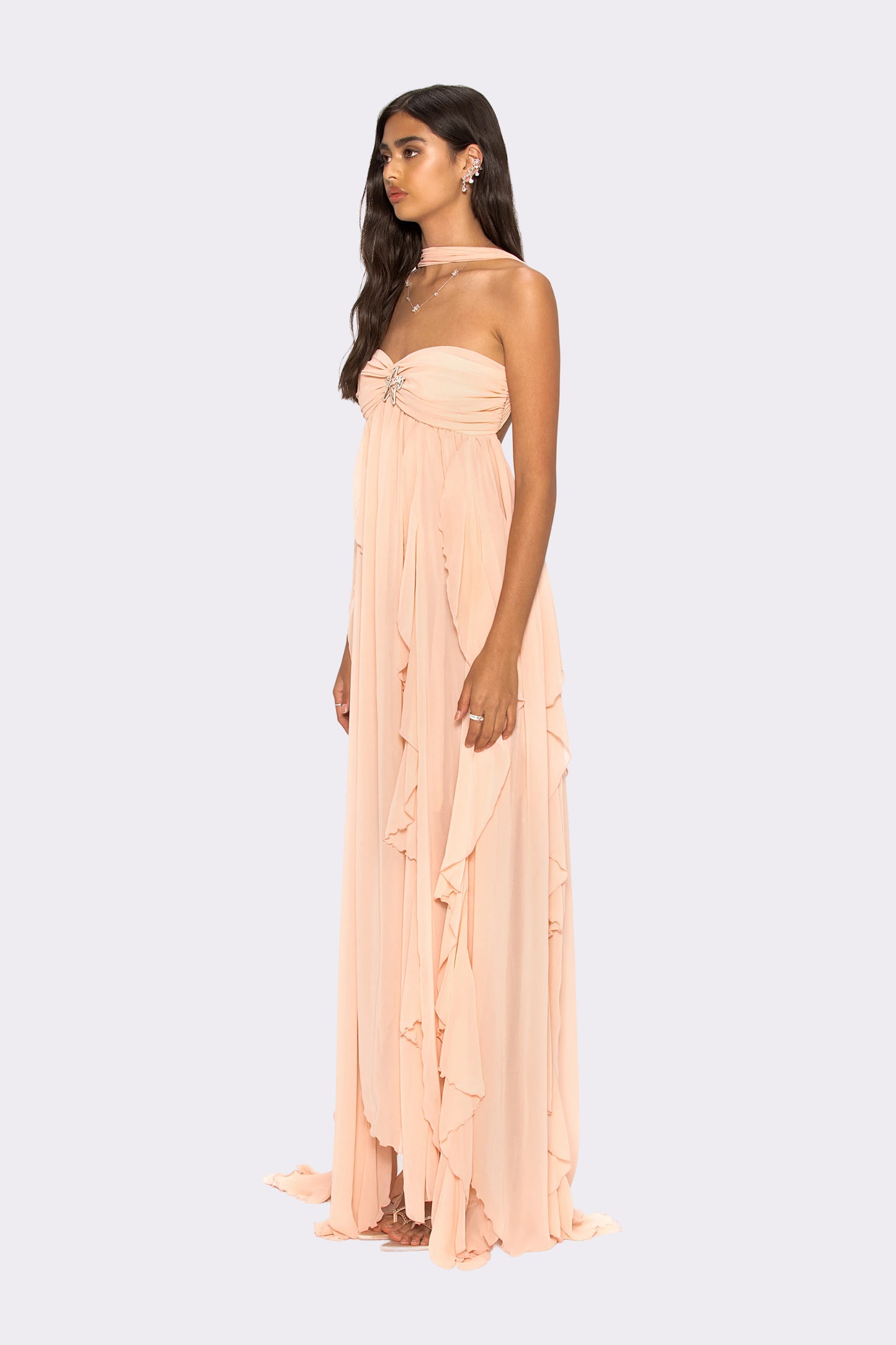 Mariah Dress (Peach)