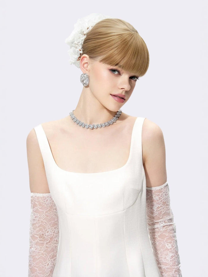 Marianne Dress: White Mini Dress for Bridal Shower