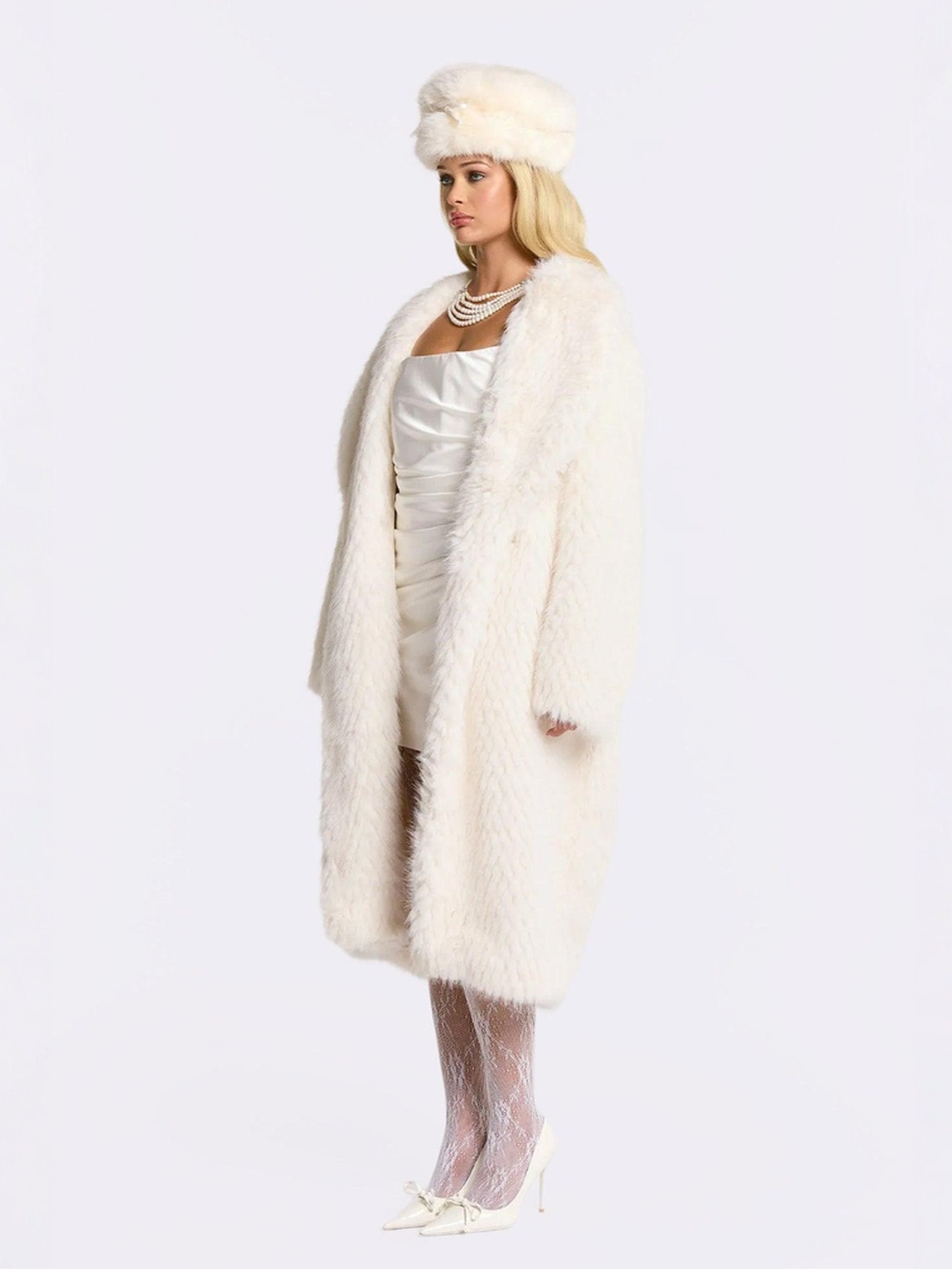 Marisa Fur Coat (White) – Nana Jacqueline