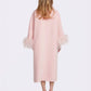 Nina Feather Coat (Pink) (Final Sale)