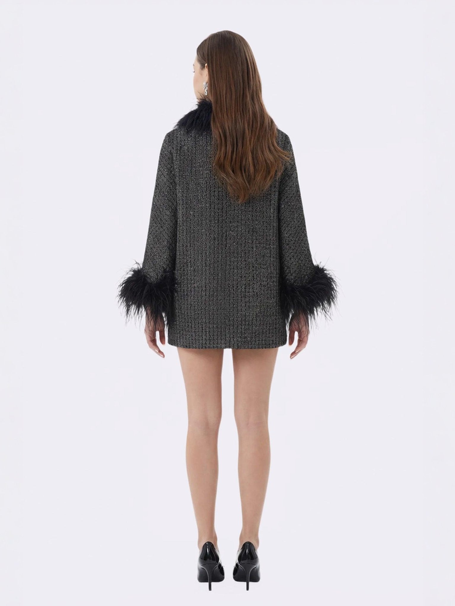 Renée Feather Coats | Feather Short Evening Coat – Nana Jacqueline