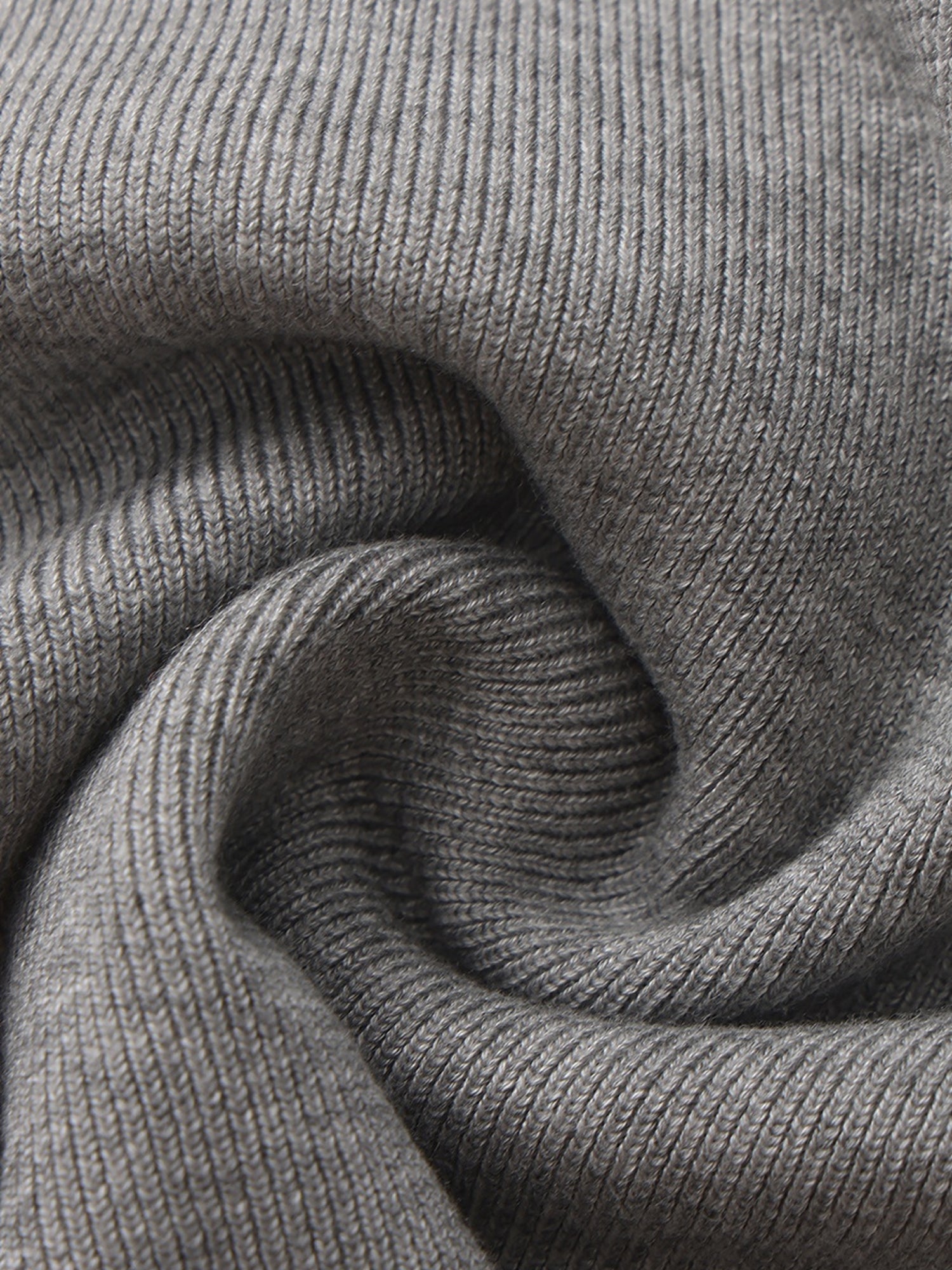 Millie Contrast-Trim Grey Knit Vest