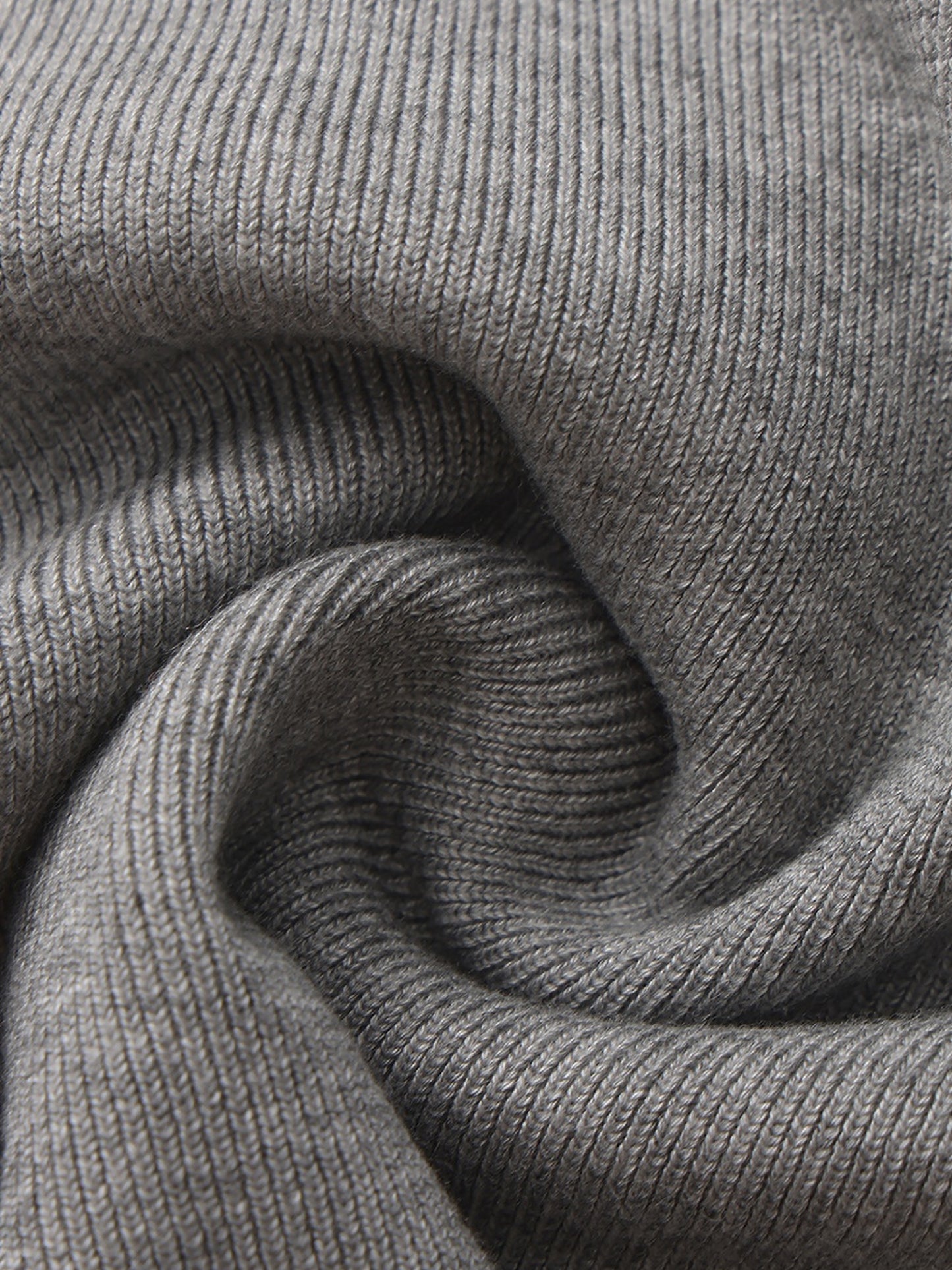 Millie Contrast-Trim Grey Knit Vest