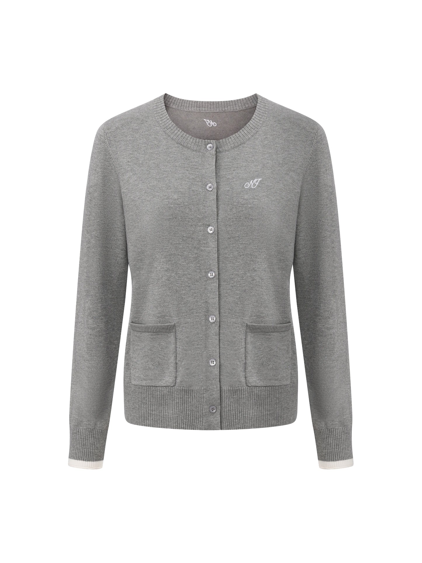 Ava Relaxed Grey Knit Cardigan