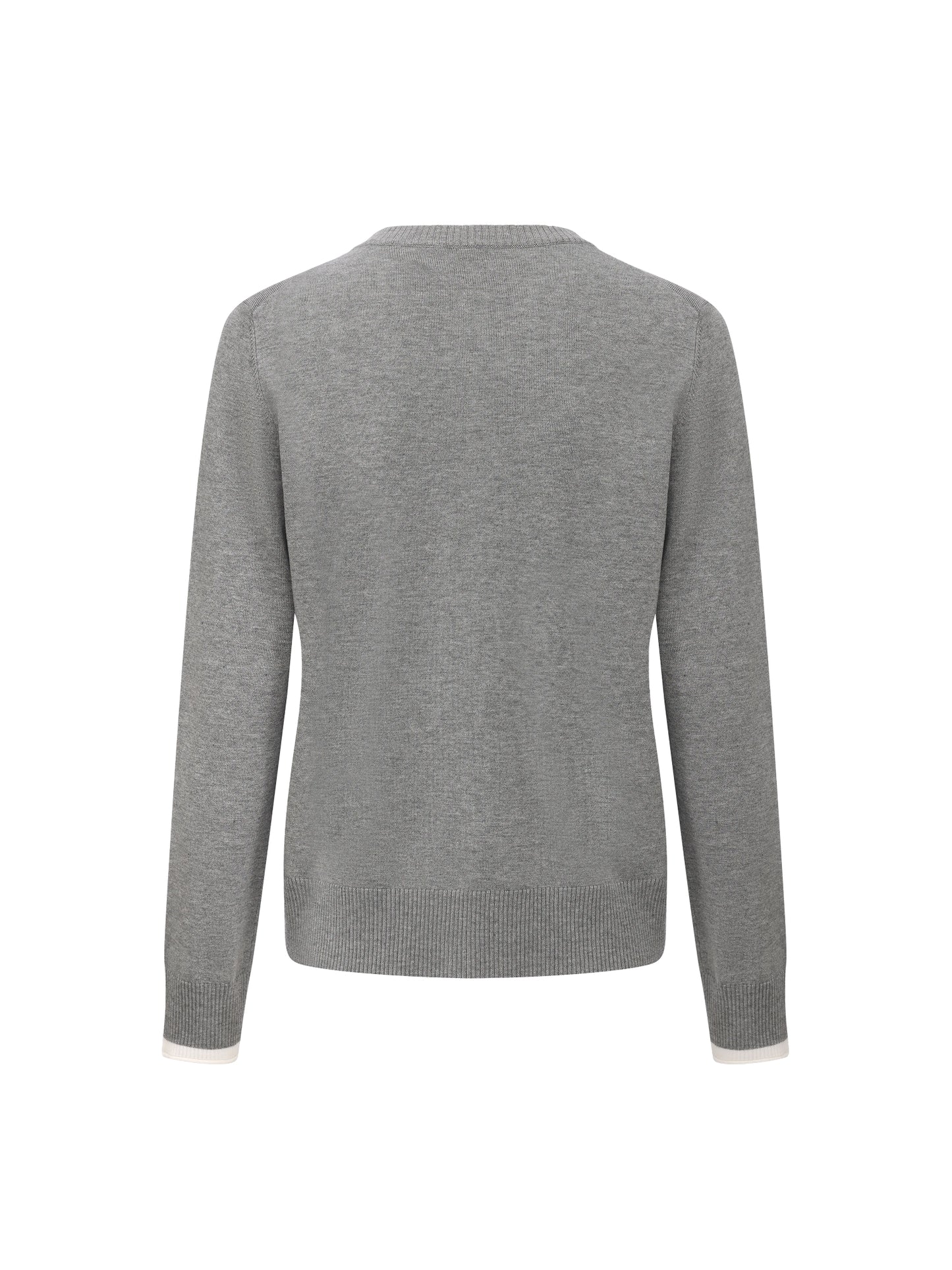 Ava Relaxed Grey Knit Cardigan