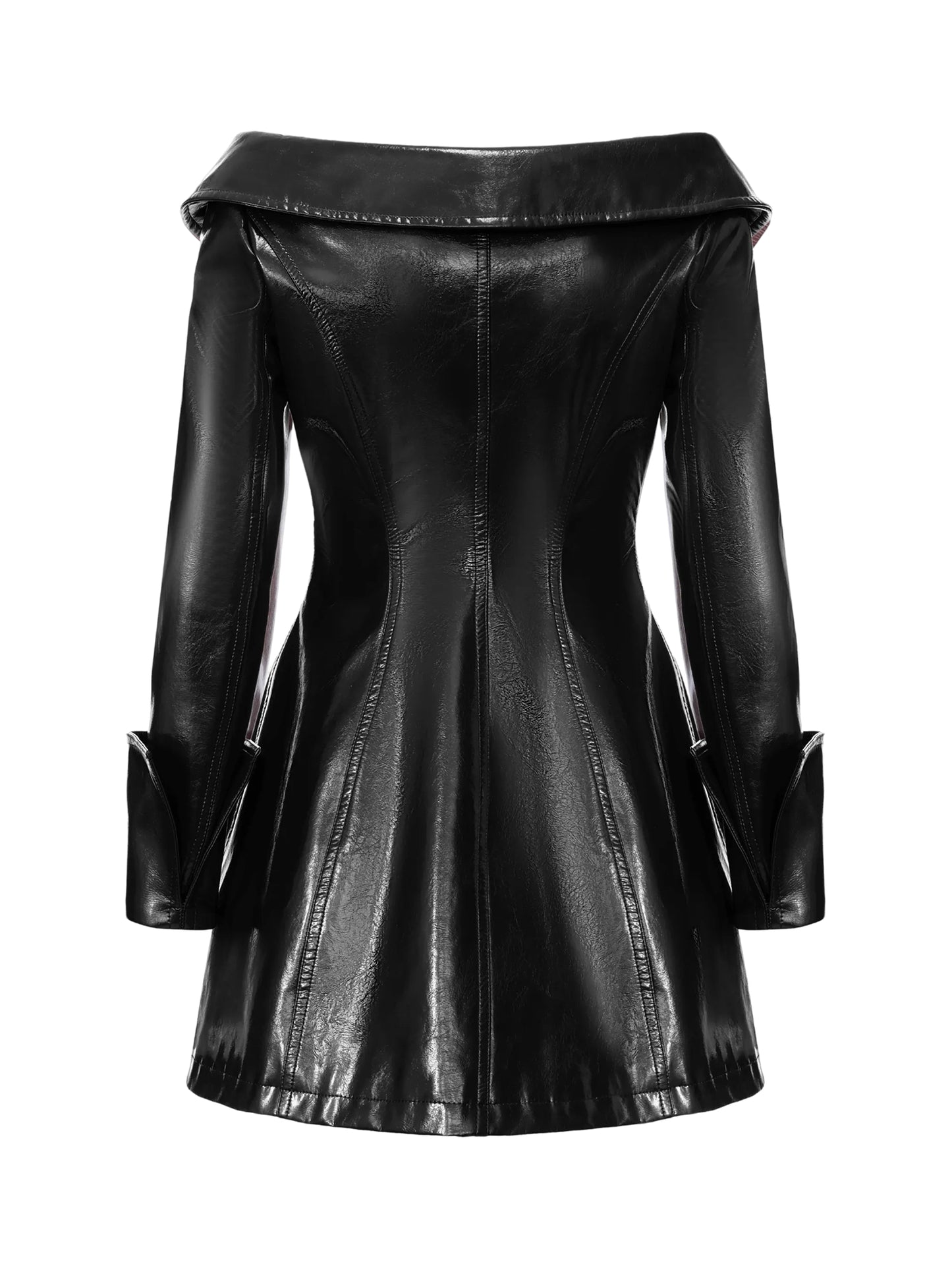 Béatrice Vegan Leather Black Jacket
