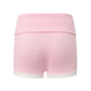 Millie Fold-Over Waistband Pink Knit Shorts