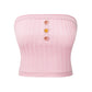 Tessa Pink Knit Tube Top