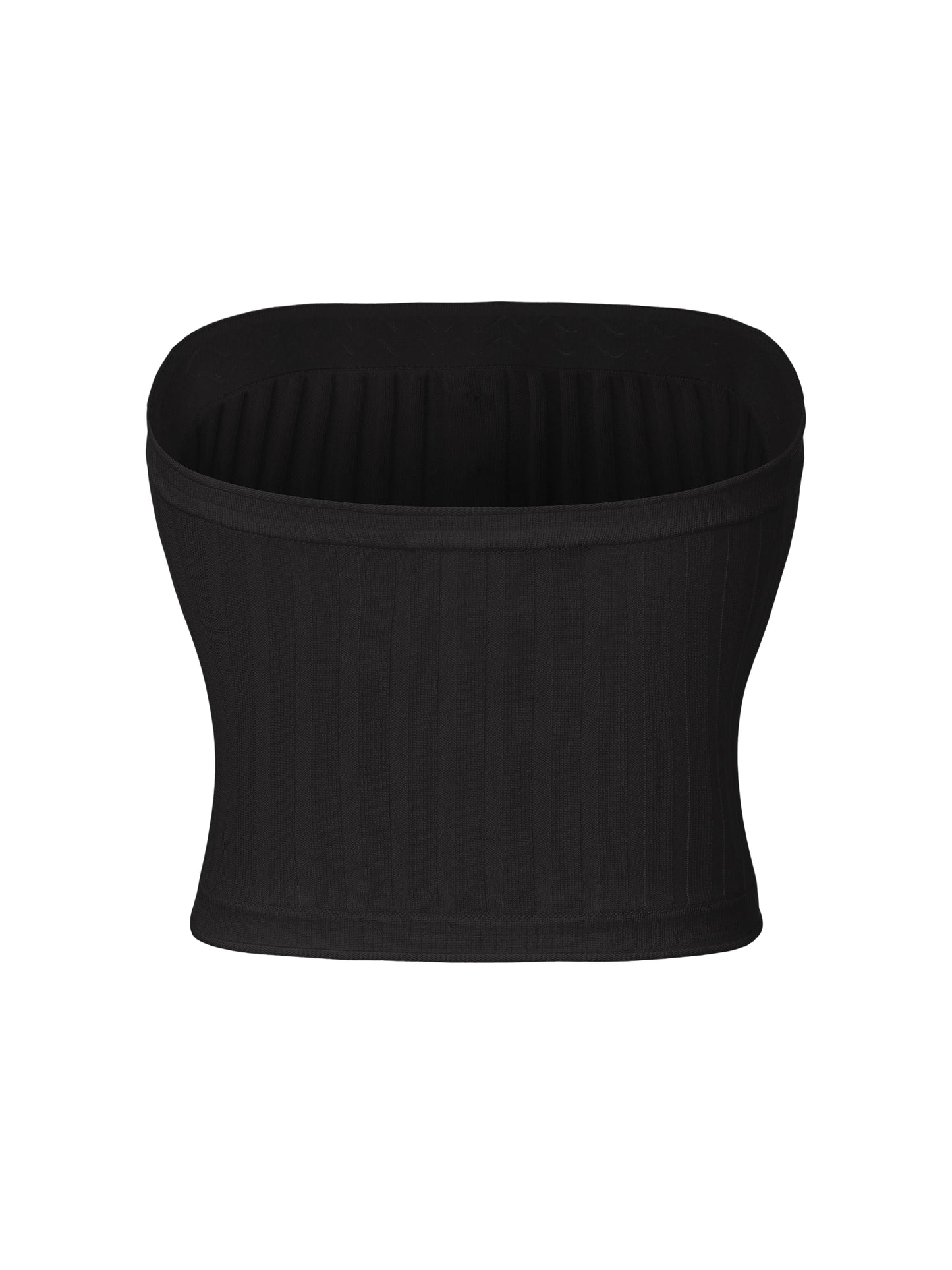 Tessa Black Knit Tube Top