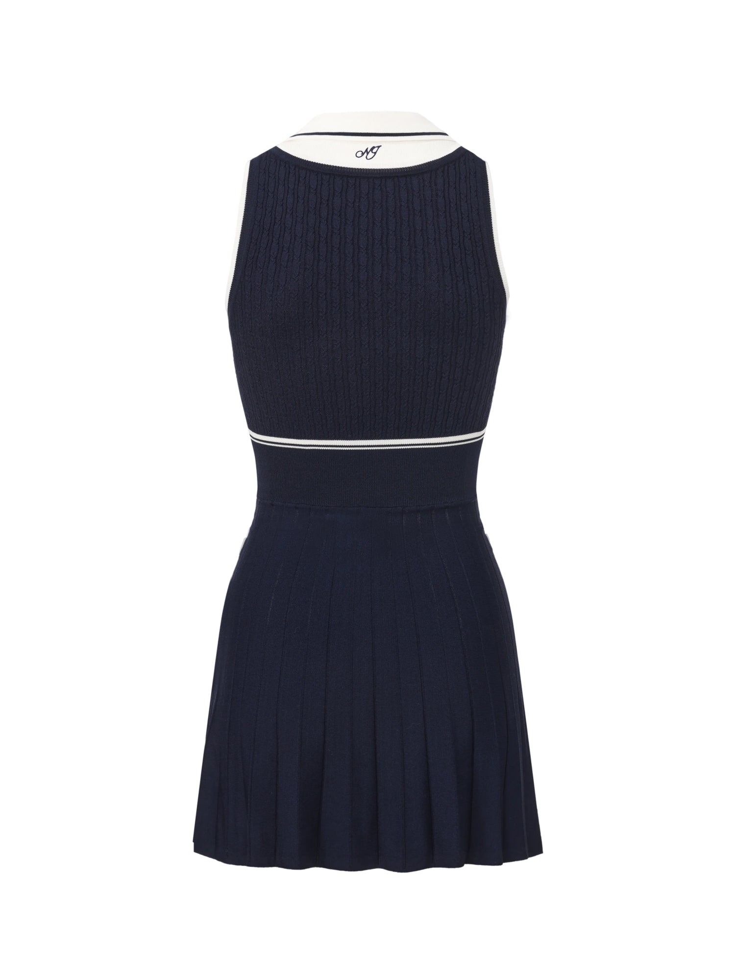 Ivy Colorblock Navy Knit Mini Dress