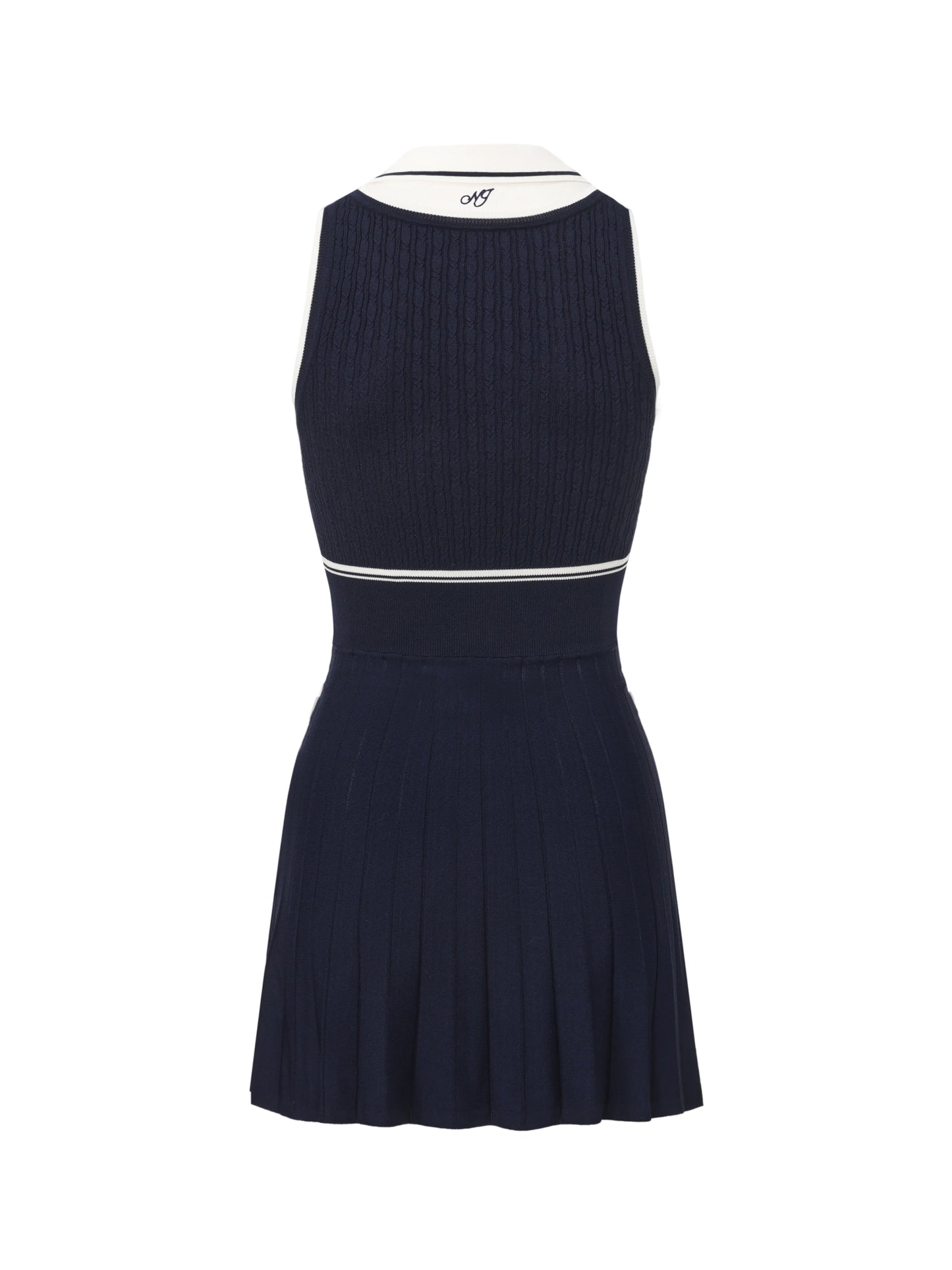 Ivy Colorblock Navy Knit Mini Dress
