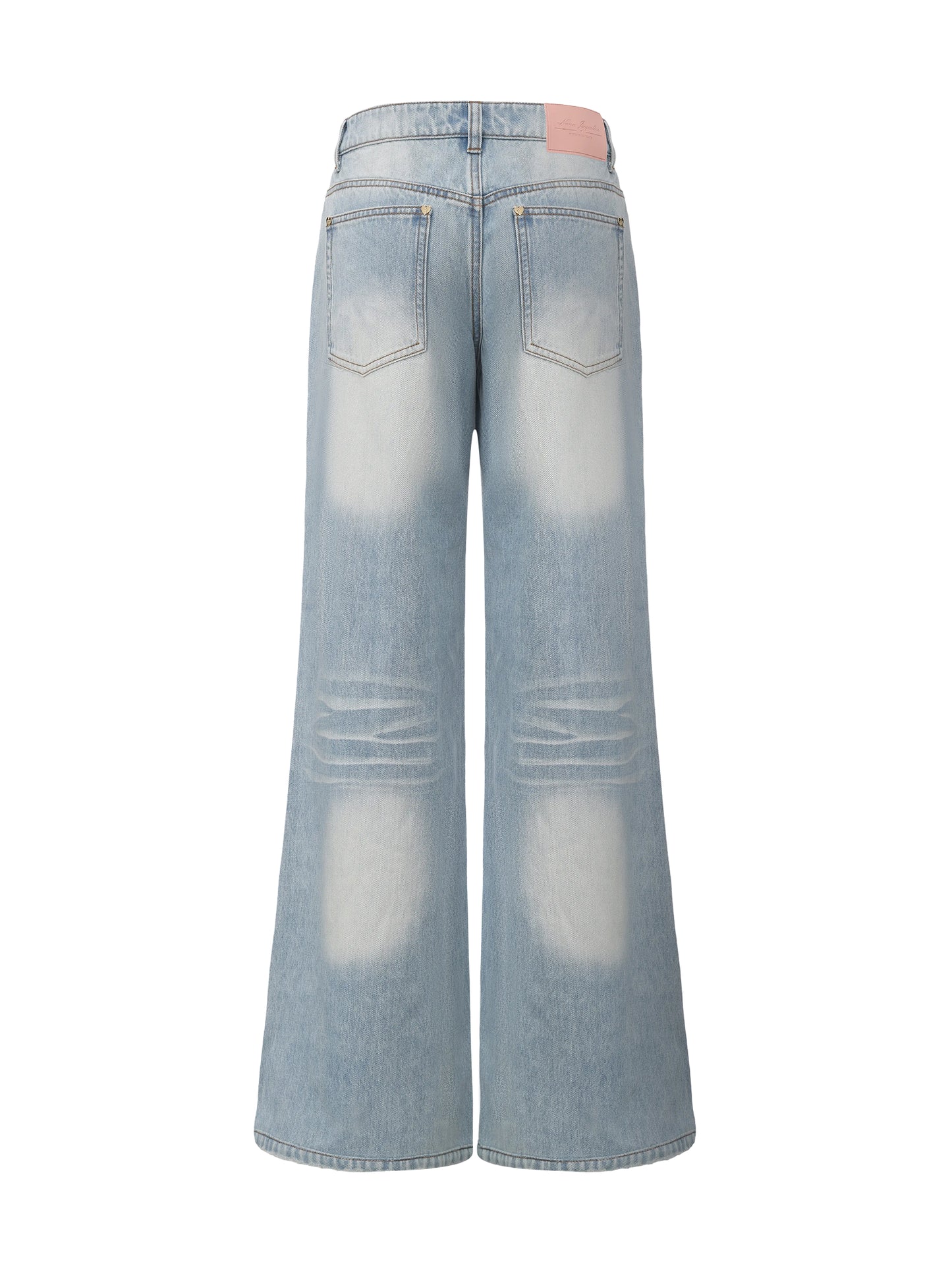 Ava Low-Rise Light Blue Straight Leg Jeans