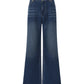 Ava High-Waist Blue Straight Leg Jeans