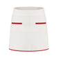 Wilhelmina Contrast A-Line White Skirt