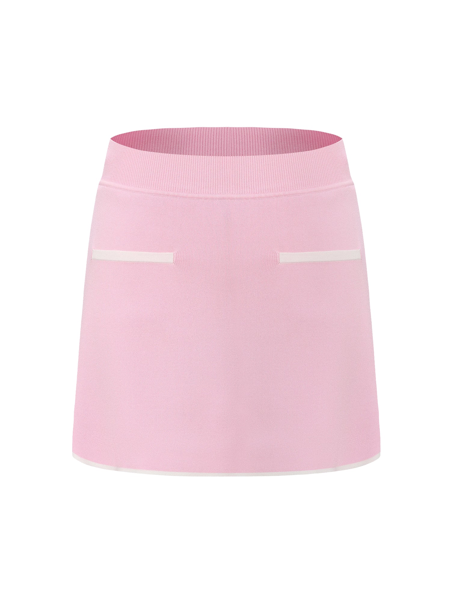 Wilhelmina Contrast A-Line Pink Skirt