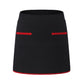 Wilhelmina Contrast A-Line Black skirt